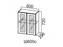 Шкаф навесной со стеклом Ш600с Модус СВ 600х720х296