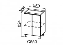 Стол-рабочий С550 Модус СВ 550х824х506